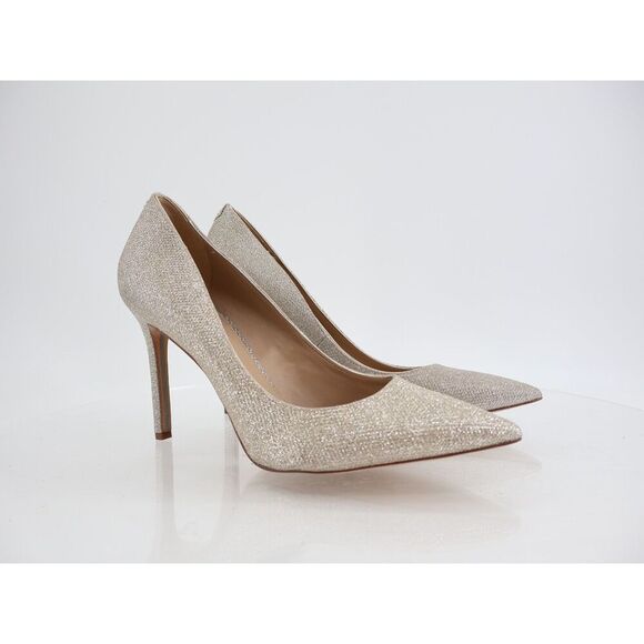 Sam Edelman Danna Pump Women Size 10.5 Silver Metallic High Heel Stiletto Bridal - Picture 1 of 11